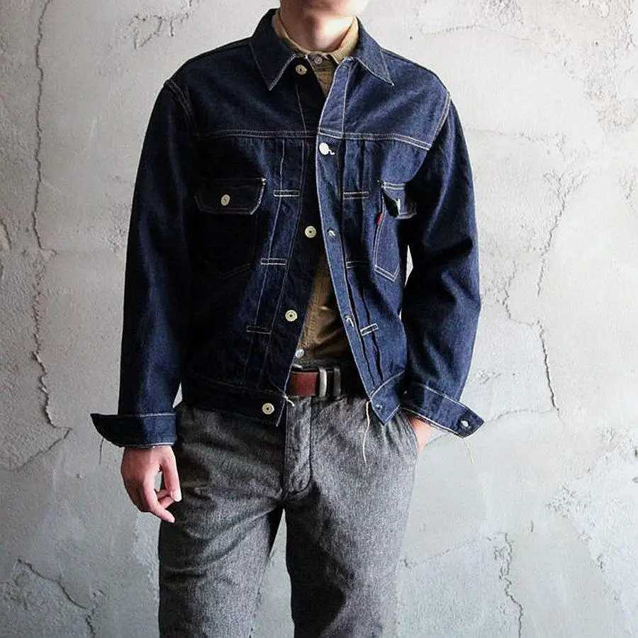 FREEWHEELERS 1951s Vintage Textured 507XX 14oz Indigo Denim Jacket M260309