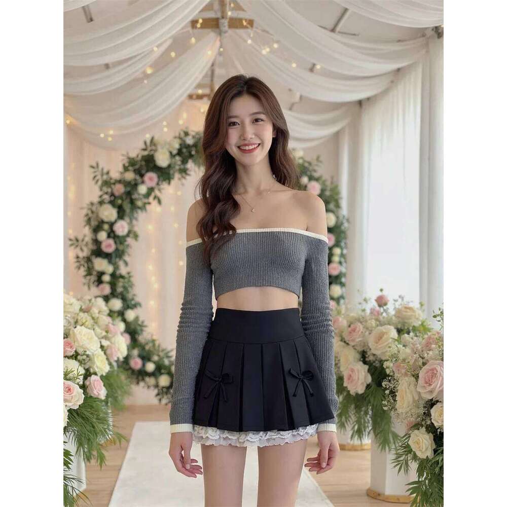 Patchwork Mini Lace Skirts Woman Formal Women Clothes Fall Fashion Bar Rock Adult Fitted Zipper Tight Hip Curve-Hugging Clubwear XJ260309