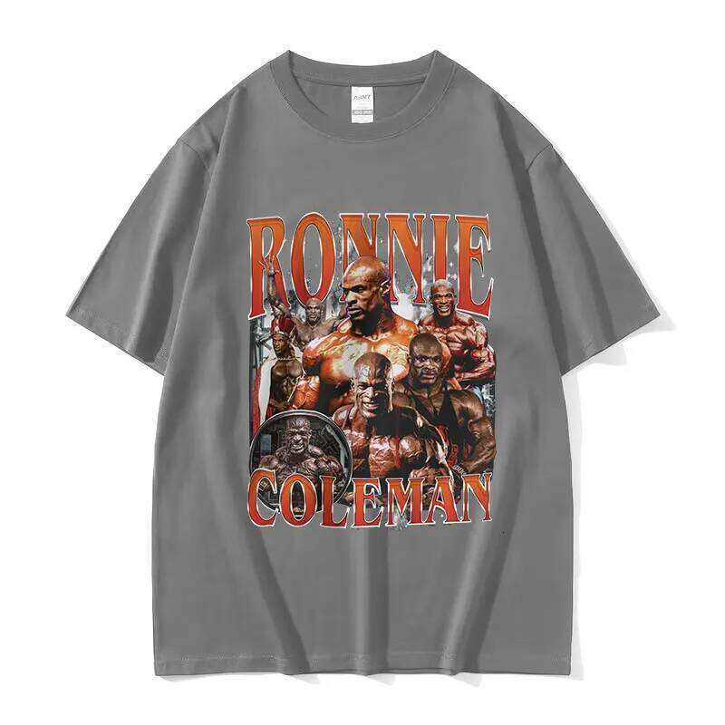 Vintage Ronnie Coleman Gym Graphic T Shirt Funny Bodybuilder Fashion Clothing T-shirts Men women Casual Oversized T-Shirt XJ260306