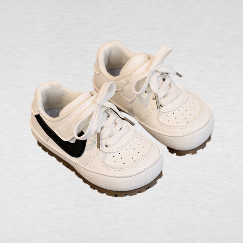 Children's Sneakers Kids Fashion Design White Non-slip Casual Shoes Boys Girls Hook Breathable Sneakers Toddler Outdoor Shoes