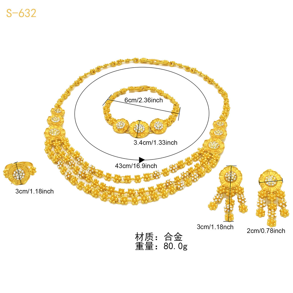 Bracelet Earrings Necklace Gold and copper necklaces earrings bracelets weddings birthday parties gifts coins jewelry sets 230711