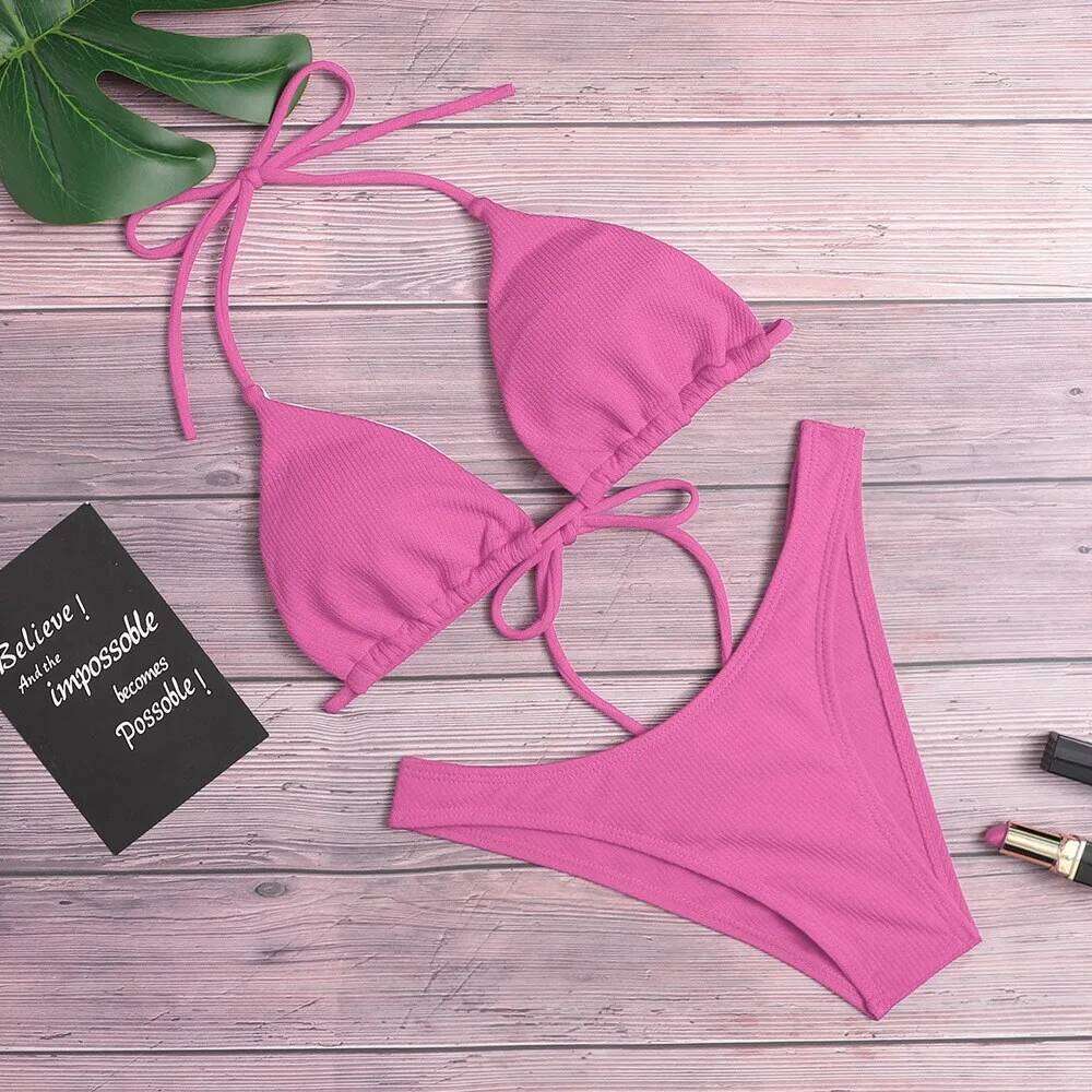 2023 bikini Sexy Bikini Push Up Swimwear Swimming Beach Suit Women's XJ260206