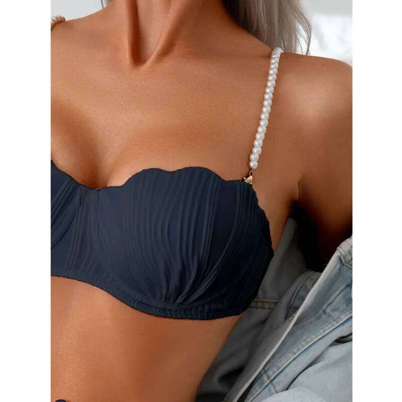 New Sexy Bikinis Black Swimsuits Women's Swimwear Push Up Female Beach Swim Wear Bathing Suits High Waist Bikini Set Pool Bather XJ260206