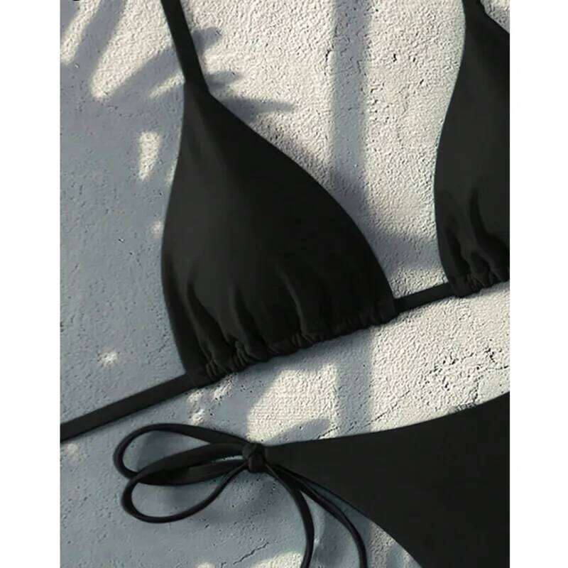 Summer Sexy Bikinis Solid Women Swimwear Female Swimsuit For Swim Wear Bathing Suits Brazilian Bikini Set Beachwear Pool Bather XJ260206