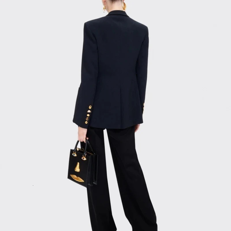 Mini Face Bag Women High Quality Black Leather s Handbag Jewelry Eyes Goldtone Metal Shoulder Strap Crossbody Bags 260306