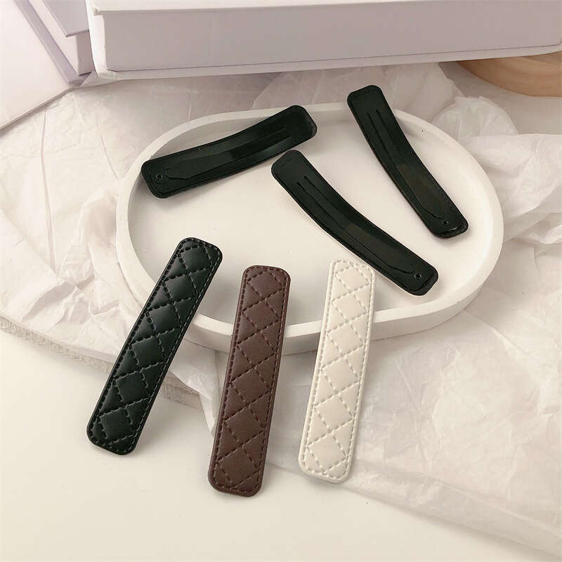 Hair Jewelry Hair Clips & Barrettes leather one-word BB for women sweet versatile fashion bangs broken hair side clip small hairpin