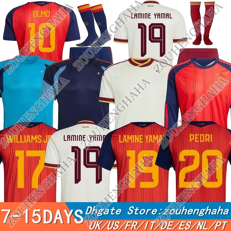 16-4XL 26 27 Camiseta Espana LAMINE YAMAL soccer jerseys 2026 2027 Home Away Espagne Player Fans Football Shirt Men kids kit SpAiNs Hommes RODRIGO WILLIAMS JR PEDRI