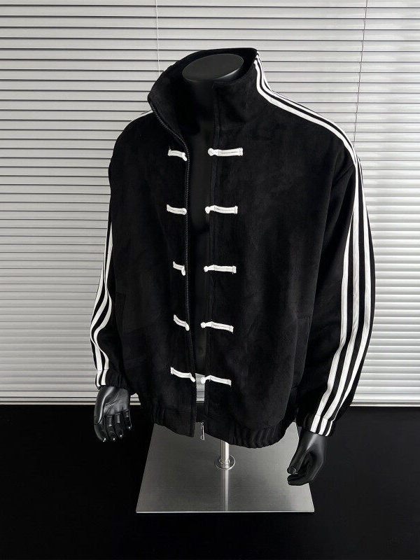 Men's Jacket Chinese New Year Style Tang Suit Luxury Hoodies Buttons Retro Spring Single Breasted Fashion Women Coat