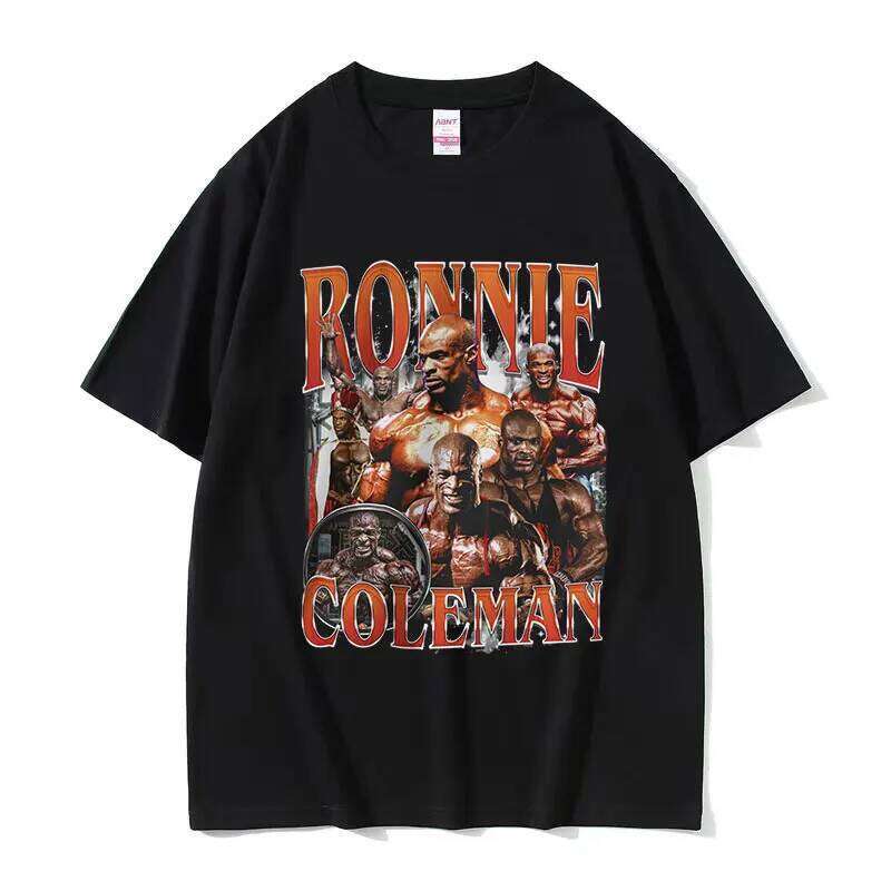 Vintage Ronnie Coleman Gym Graphic T Shirt Funny Bodybuilder Fashion Clothing T-shirts Men women Casual Oversized T-Shirt XJ260306