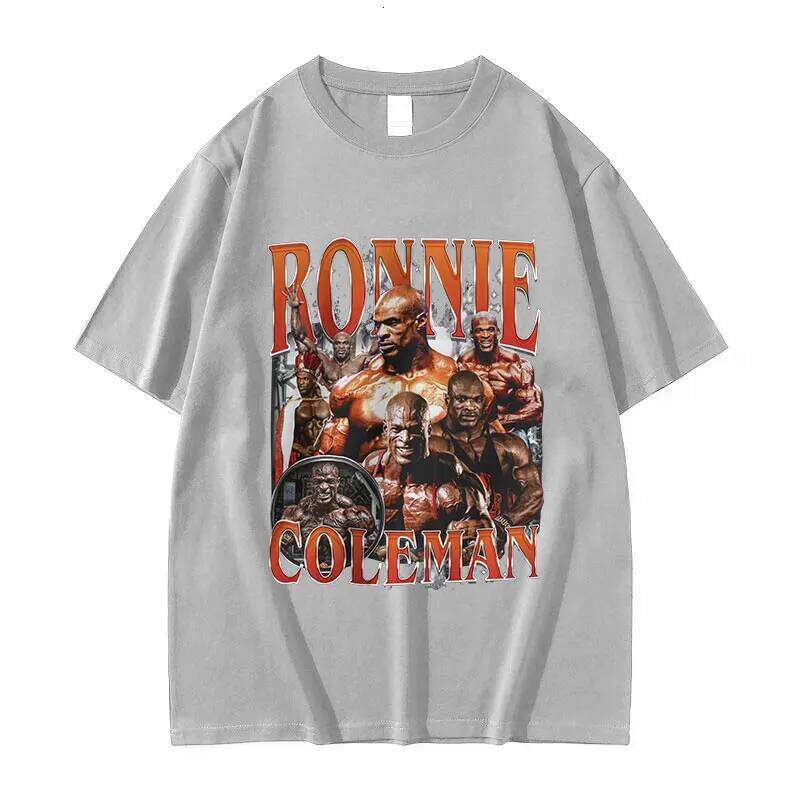 Vintage Ronnie Coleman Gym Graphic T Shirt Funny Bodybuilder Fashion Clothing T-shirts Men women Casual Oversized T-Shirt XJ260306