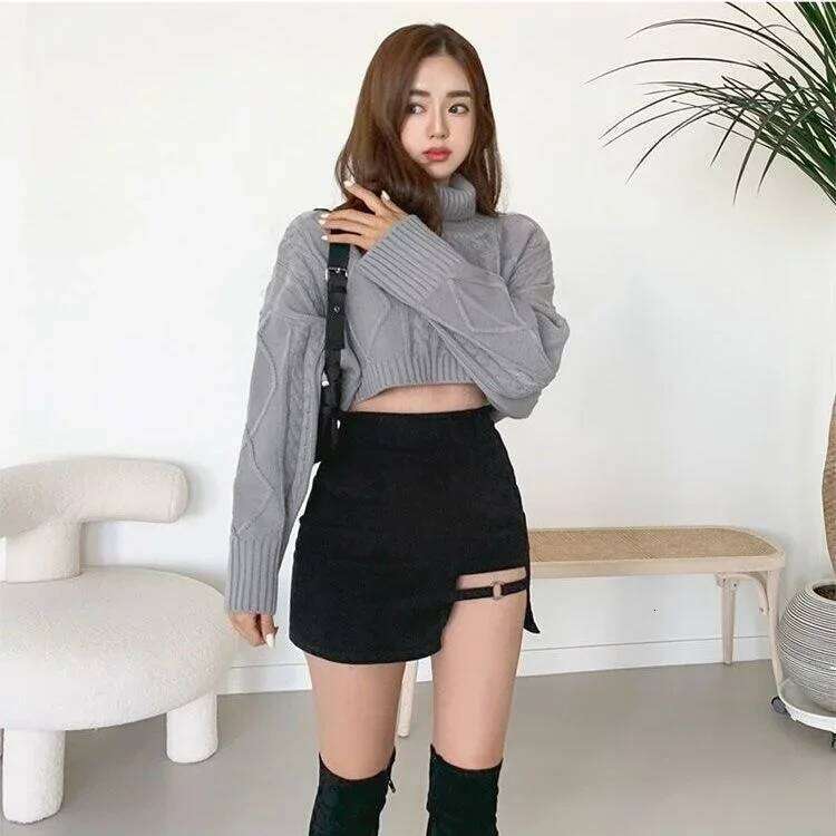 Irregular Skirt Women's High Waist Sexy Girl Short Ropa Mujer Mini Skirts Clothes for Women XJ260309
