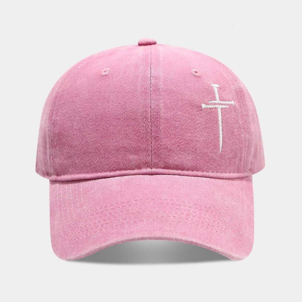 Cross-stitch hat for men/women Embroidered cross baseball cap Fun and adjustable Soft-top Accessory for City Walk & Coffee Date