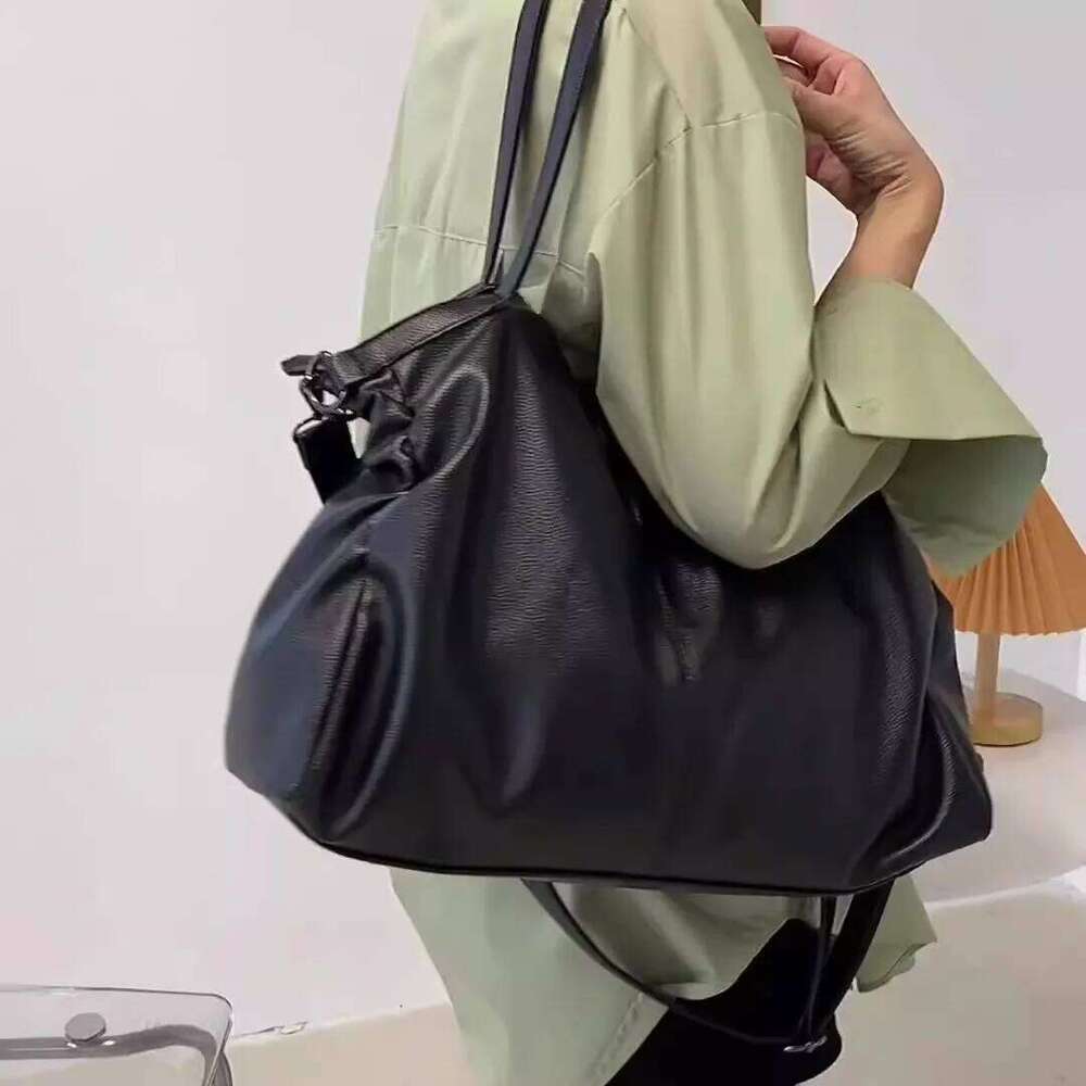Big Black Tote Bags for Women Large Hobo Shopper Roomy Handbag Quality Soft Leather Crossbody Ladies Travel Shoulder Bag H260309
