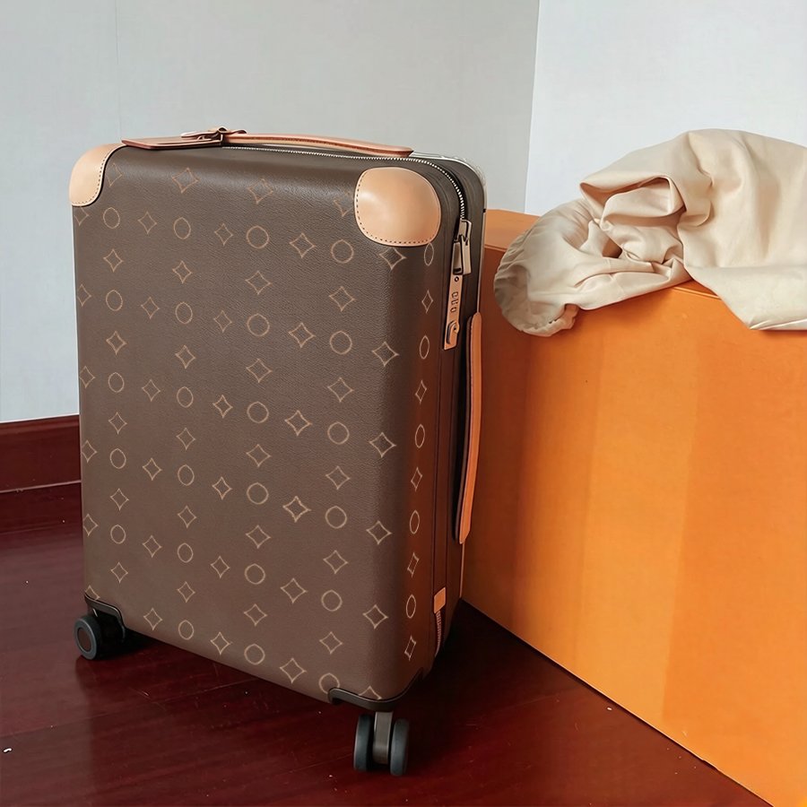 Luggage Suitcases Boarding Case Designer Genuine Leather Carry On Suitcase Luxury 20 inches Spinner Flower Letter Box wheels Trolley Case Password Travel Bag