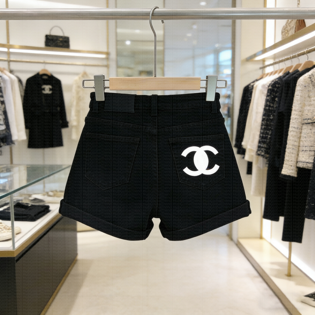 Women's Cuffed Denim Shorts High Rise Stretch Jeans for Women Trendy Casual Bottoms for Shopping, Dating, Vacation, and Daily Wear