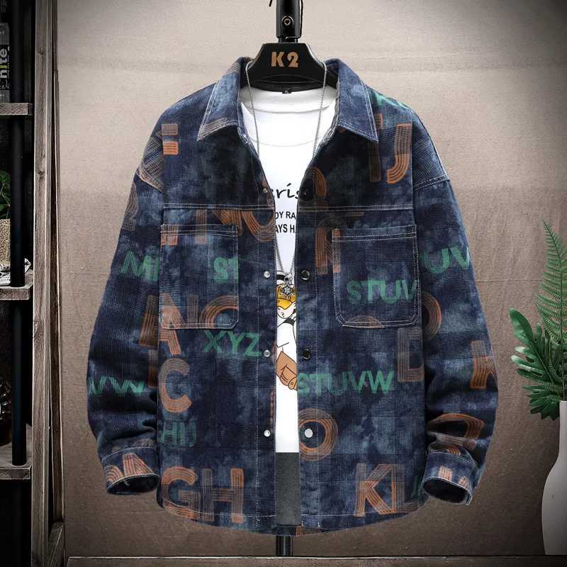 2026 autumn Mens thick Denim shirtClassic Fashion Single breasted short jacket Men Windbreaker Casual Large Size High-Quality M260309