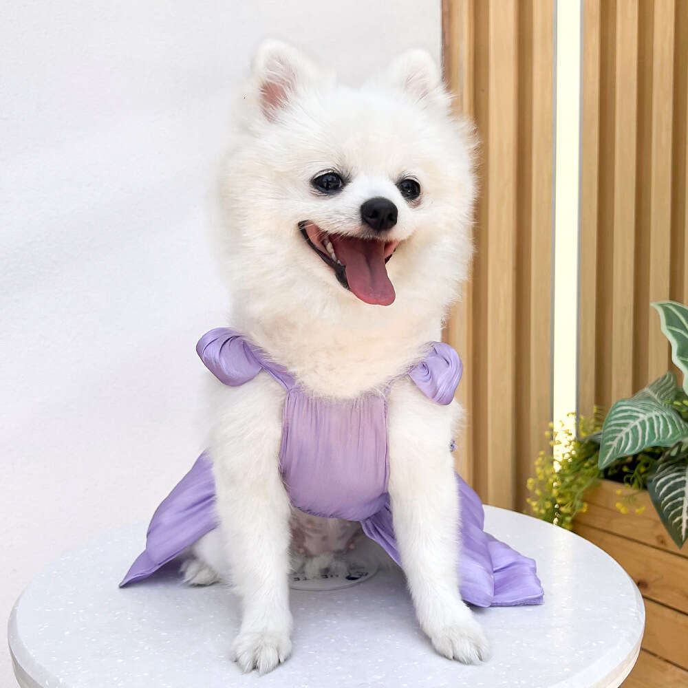 Famous brand Pet Wedding Dress Up Cat Clothes Supplies Dog Leash Teddy Bichon French Bulldog Spring Summer pupakaIK