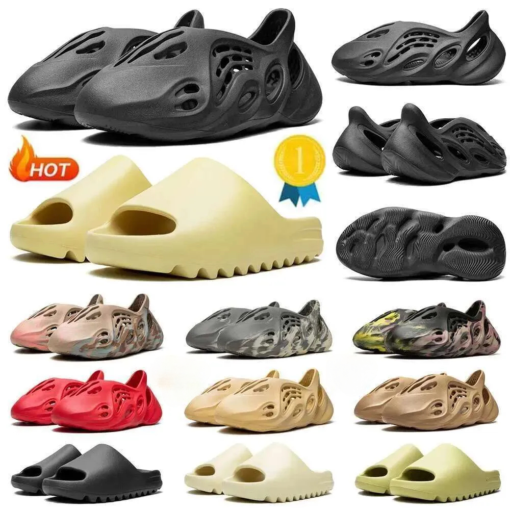designer brandSandals foam runners Men Woman Slippers Slides Slider Mineral Blue Onyx Pure Ochre Bone Resin Clog Desert Sandal Slipper Beach Shoe 36-45
