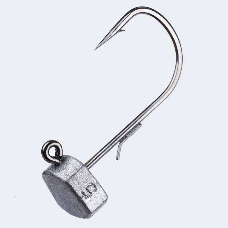 Fishing NED Jig Hook Tumbler Roly-poly Stand Head Mousing Hooks Float Shrimp Soft Bait Fishhook Long Cast Bass Lot 10 Piece S260305