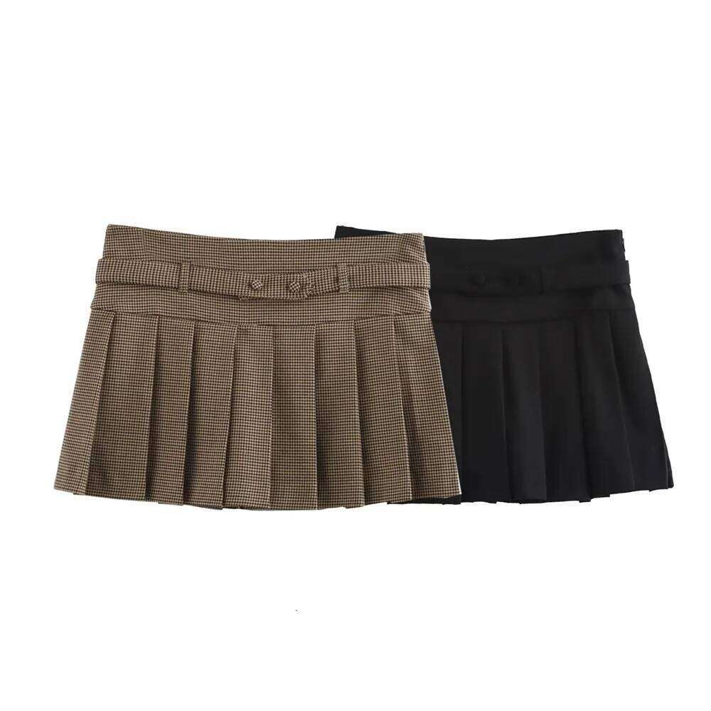 2024 RARF Winter New Product Women's Fashion Casual Mid waist Simple Temperament Comfortable Short Skirt XJ260309
