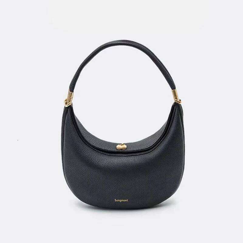 Designer Shoulder Underarm Leather Bag For Women New Fashion Portable Solid Color Female Travel Handbag Top Handles