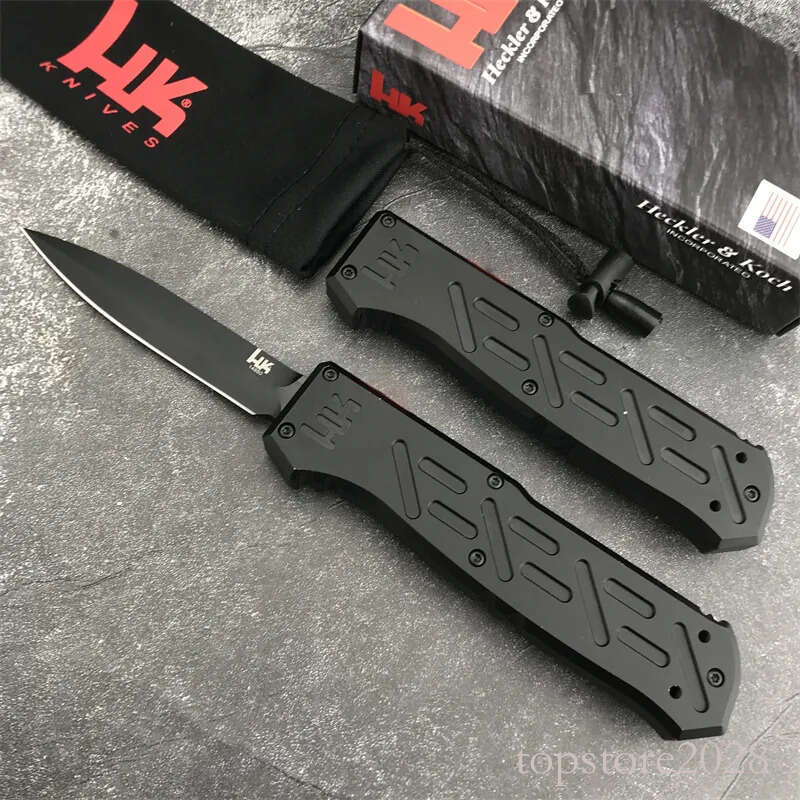High Quality HK 14850 Multi-hunting Pocket Knife Sharp pocket knife D2 Blade Aluminium Alloy Handle Outdoor Tactical Hunting Survival EDC Tools 3300 4