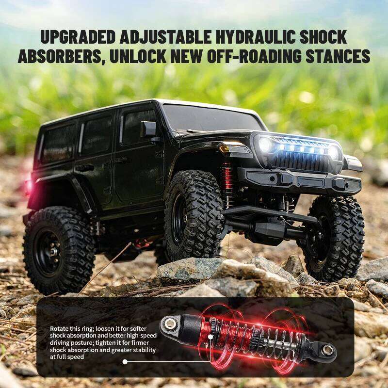 C8801 Pro 4WD RC Car 1/18 Scale Model 4x4 Off-road Remote Control Climbing Vehicle 12km/h High Speed 2.4G Crawler Toys for Kids C260306