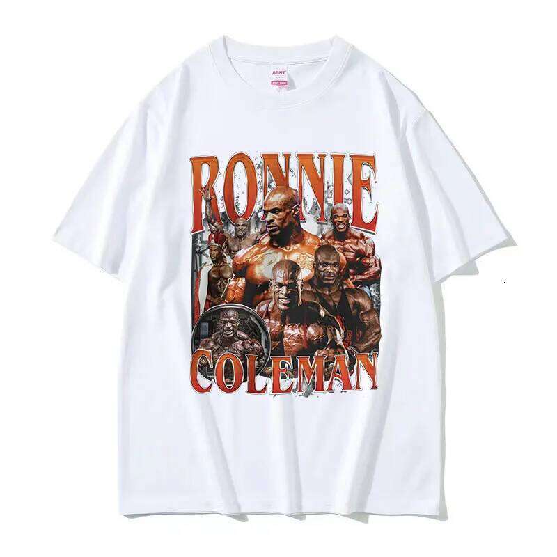 Vintage Ronnie Coleman Gym Graphic T Shirt Funny Bodybuilder Fashion Clothing T-shirts Men women Casual Oversized T-Shirt XJ260306