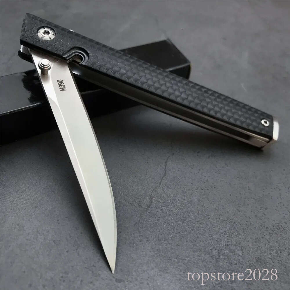 Wholesale M390 Lightweight Folding 3.14 in Blade Black Nylon HandleOutdoor pocket knife Tactical EDC Pocket Knife Hunting Rescue Survival Tool 3300 53