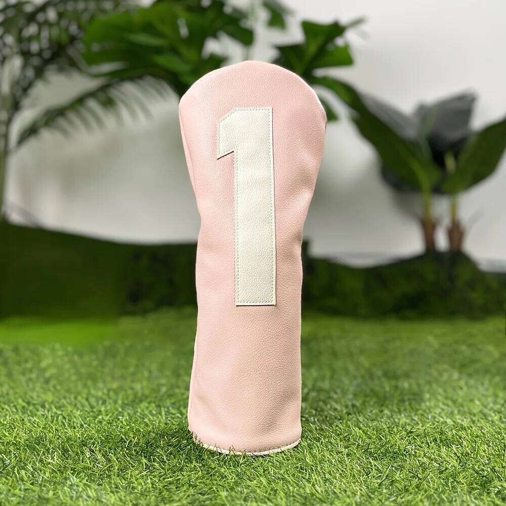 Club Head Covers: Fairway Wood Headcovers for Driver No.1/Fairway No.3/5 - PU Fabric, Elastic Closure 26Y0309