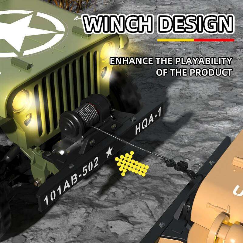 COOLBANK 1/14 HG4-58 Willys Jeep Alloy RC Electric Remote Control Model Car Simulation Military Truck Canopy Adult Kid C260306