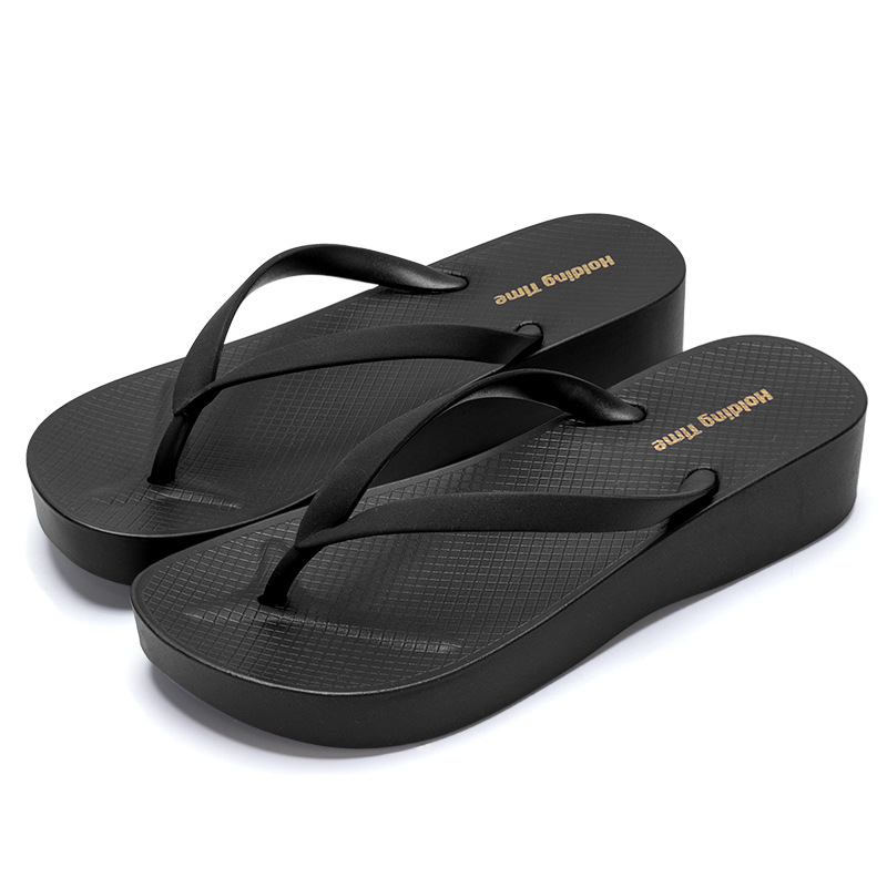 2025 New Square Toe Flip Flops Outdoor Beach Sandals Original Brand Casual Large Size 35-42 Women's Shoes ddmymonkey