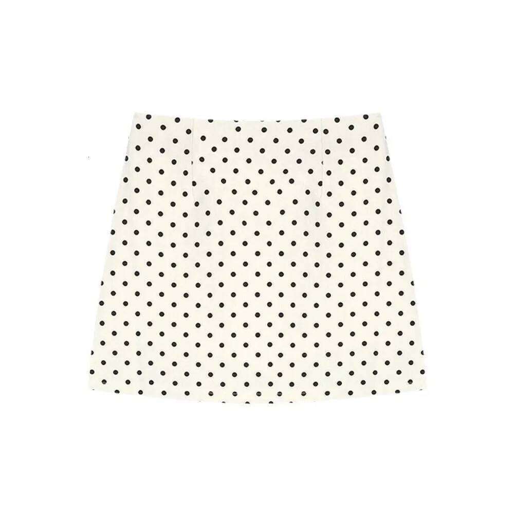 Fashion XS/S/M/L/XL Half Body High Waist Slimming A-Line Short Polka Dot Casual Hip Wrapped Skirt Female XJ260309