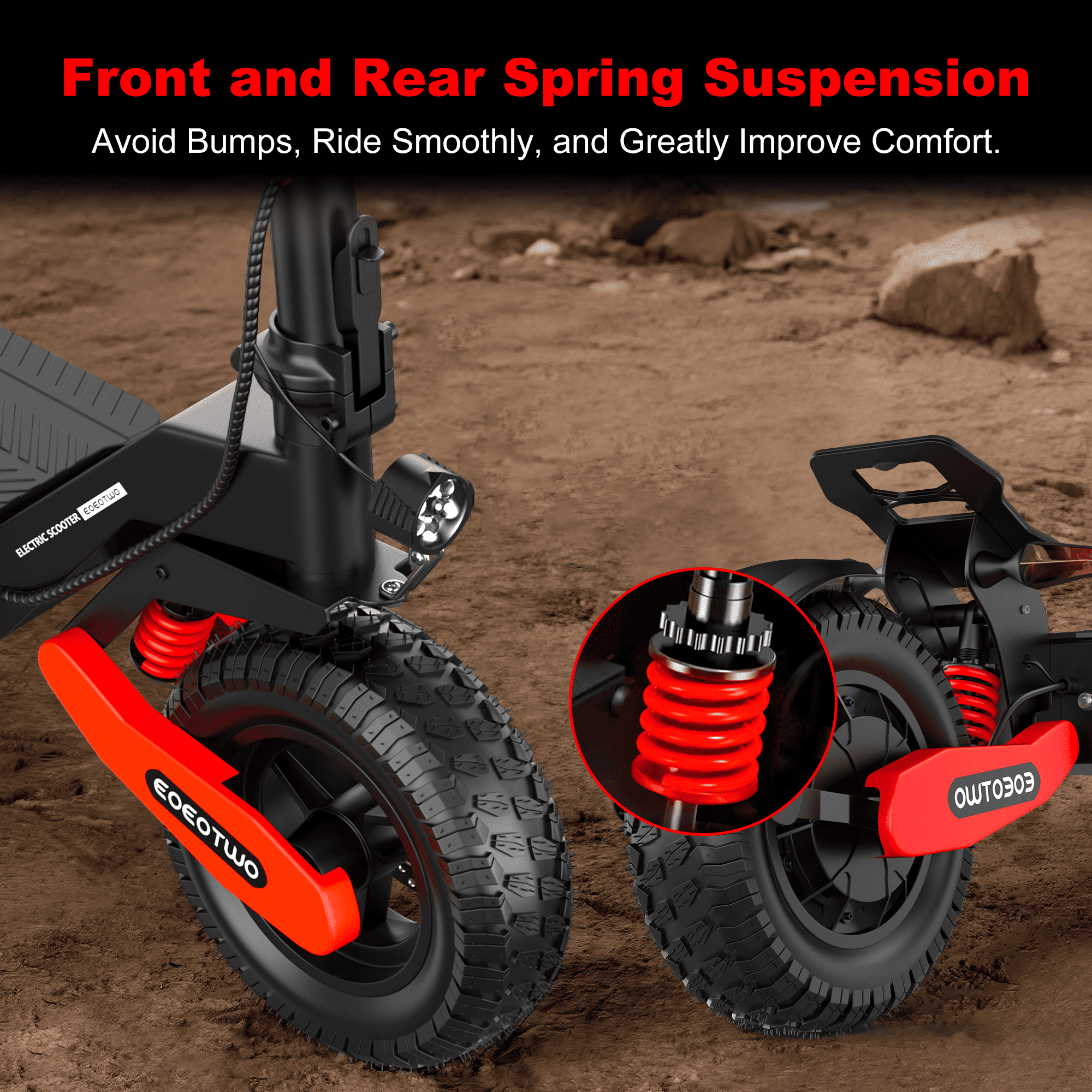 1200W Electric Scooter for Adults, O'ff R'oad Fast E Scooter, Up to 31 MPH Top Speed & 16/41 Miles Long Range, 11" Off-Road Tires, 330l