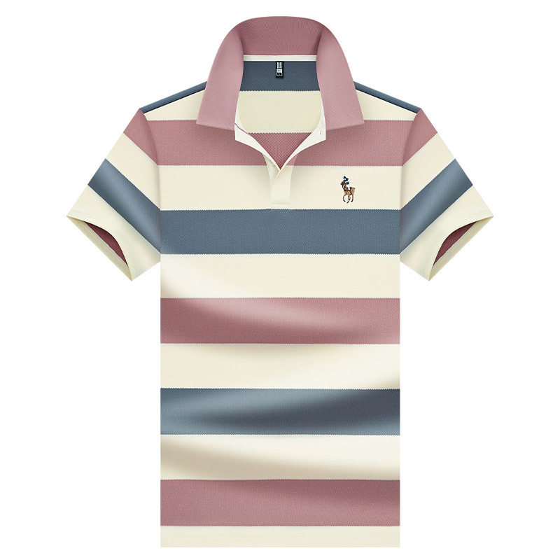 Luxury Brand Designer Clothes Ali Direct Supply Short Sleeve Polo Shirt Simple Turn-Down Collar Design Wrinkle-Resistant Non-Pilling Daily Commuting O