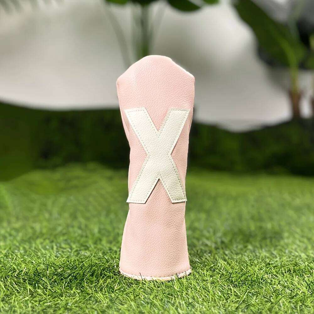 Club Head Covers: Fairway Wood Headcovers for Driver No.1/Fairway No.3/5 - PU Fabric, Elastic Closure 26Y0309