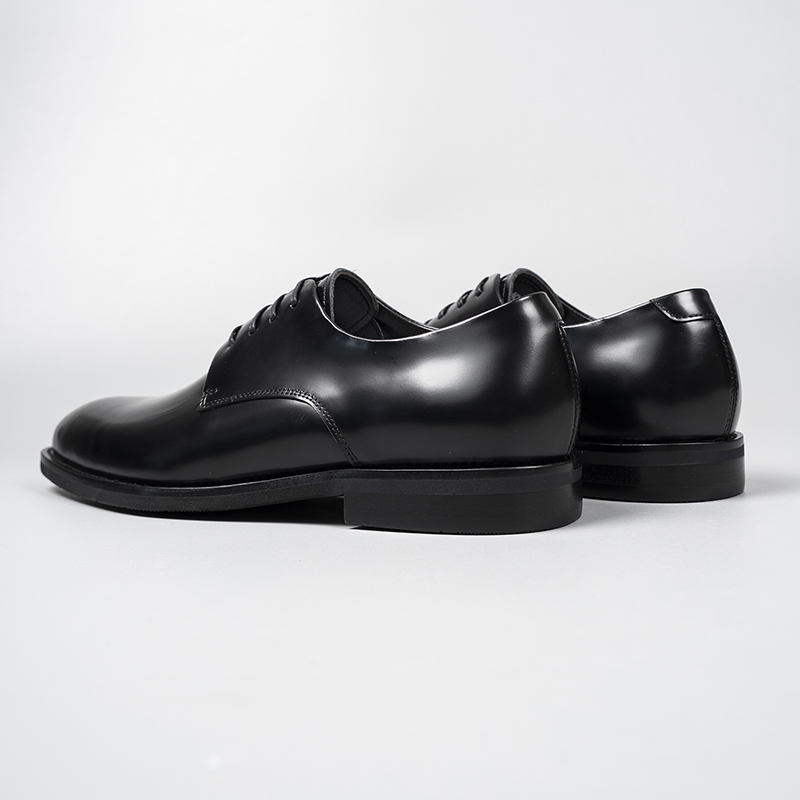 New Men's Leather Shoes Derby Wedding Lightweight Handmade Bright Surface Pearl Strap British Style Leather Footwear - view 7