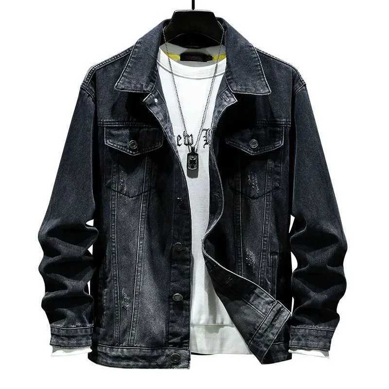 Spring and Autumn New Fashion Trend American Retro Motorcycle Denim Jacket Mens Loose Sports Large Size High-Grade Jacket M-4XL M260309