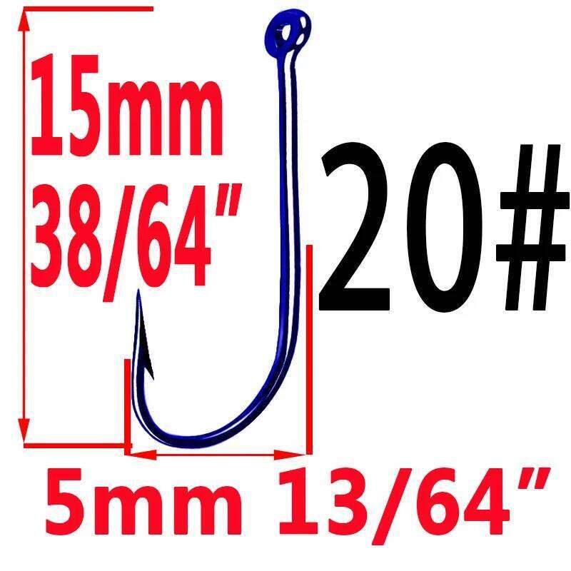 50pcs Hooks Fishing Tackle Durable Fishhooks Carp Barbed Hook Ocean River Lake Bait Lure Fish Tool S260305