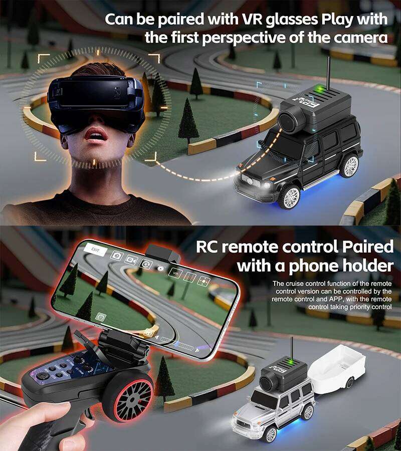 WLtoys 6405 6406-C Remote Camera With FPV View 720P Video APP Control VR Function 2.4G WiFi RC Drift Car 1:64 Scale C260306