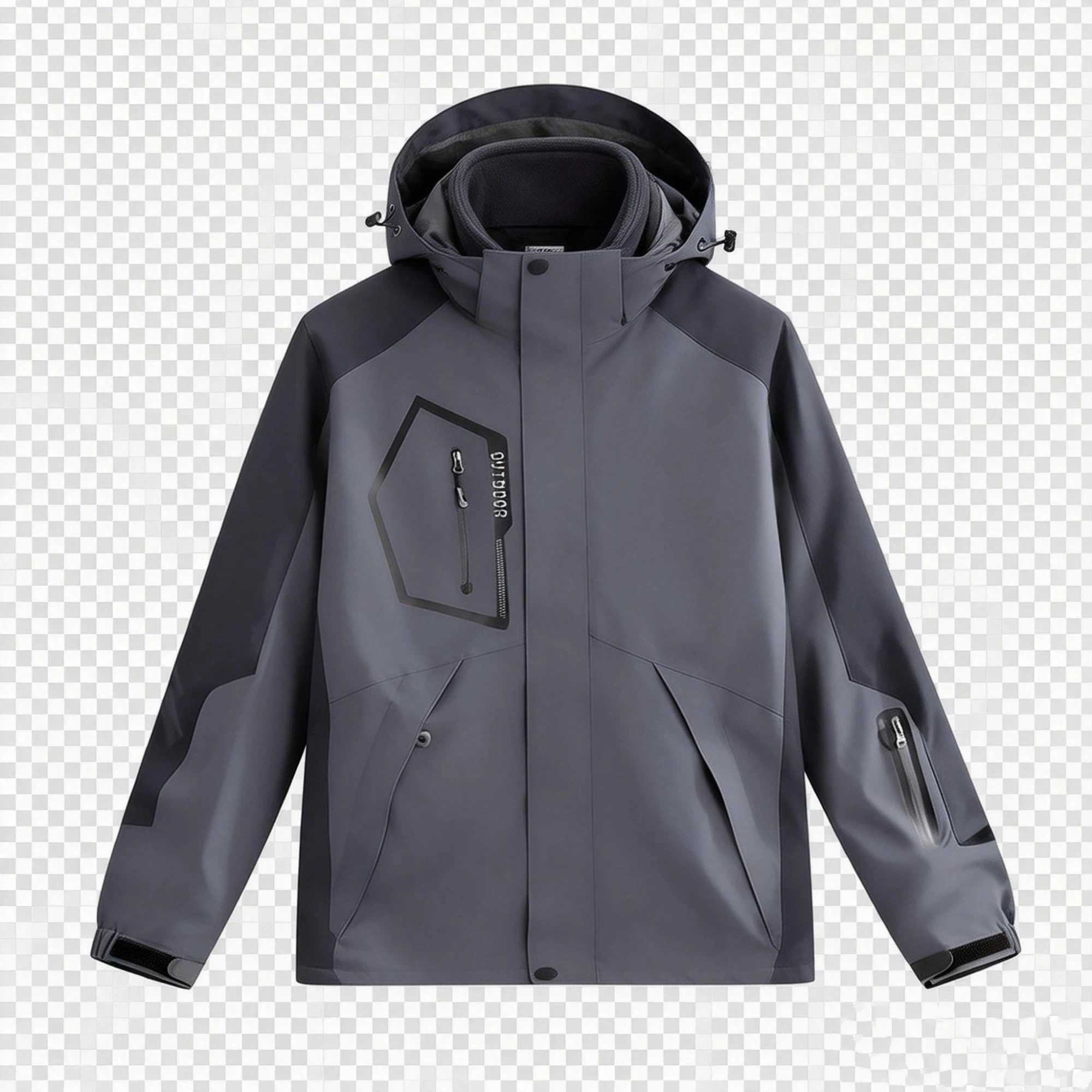 Mens 3 in 1 Jacket Detachable Fleece Windproof Waterproof Winter Coat Outdoor Hiking Ski Jacket with Hood Unisex Hiking Suit M260309