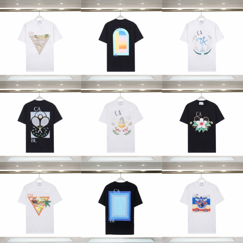 Men's T Shirts Designer Fashion High Quality Loose T-Shirts Round Neck Letter Graphic Print Couple's Short-Sleeve Breathable Street Casual