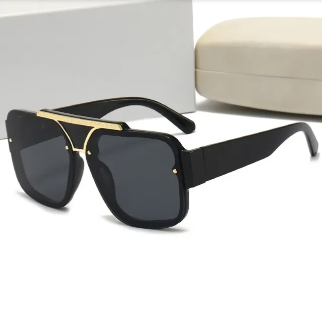 Rectangle sunglasses Luxury designer sunglasses Man Women Unisex Designer Goggle Beach Sun Glasses Retro Frame Design UV400 With Box very nice