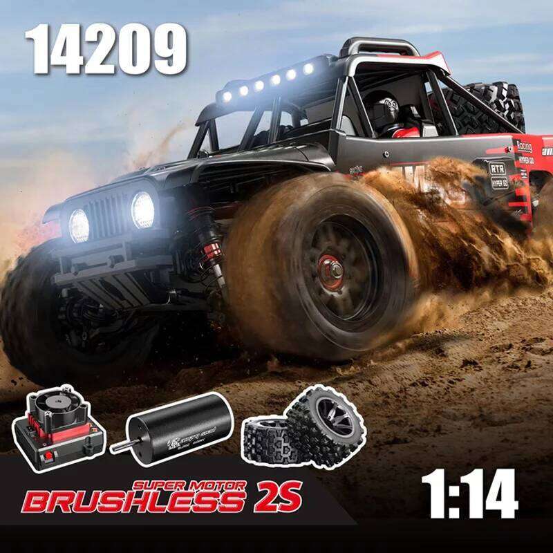 Hyper Go MJX 14209 75km/h Brushless 1/14 Car 2.4G Remote Control 4WD Off-road Racing RC Truck Electric Hobby Toy C260306