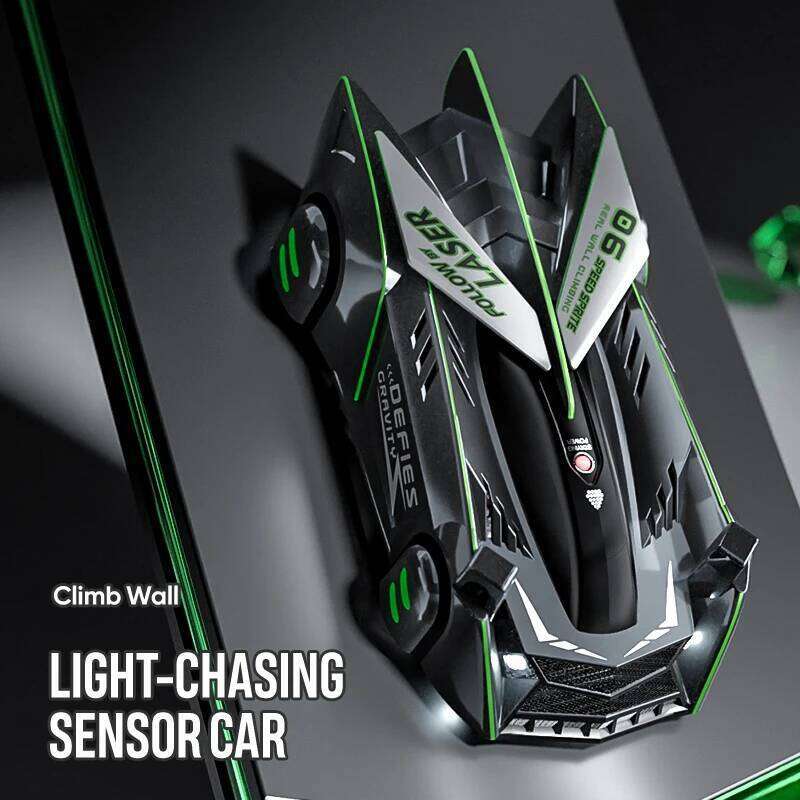 Light-Chasing Infrared Sensor Remote Control Wall-Climbing Four-Wheel Drive Racing Car, Children's Toy Car C260306
