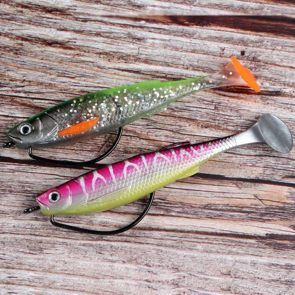 JOHNCOO 10pcs 4X Blood Carbon Steel Wide Crank Offset Fishhook Soft Worm Barbed Hook Carp Fishing Hooks S260305 991