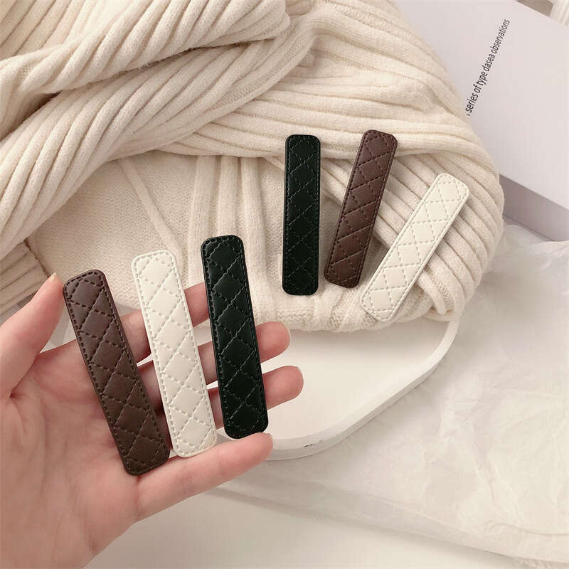 Hair Jewelry Hair Clips & Barrettes leather one-word BB for women sweet versatile fashion bangs broken hair side clip small hairpin