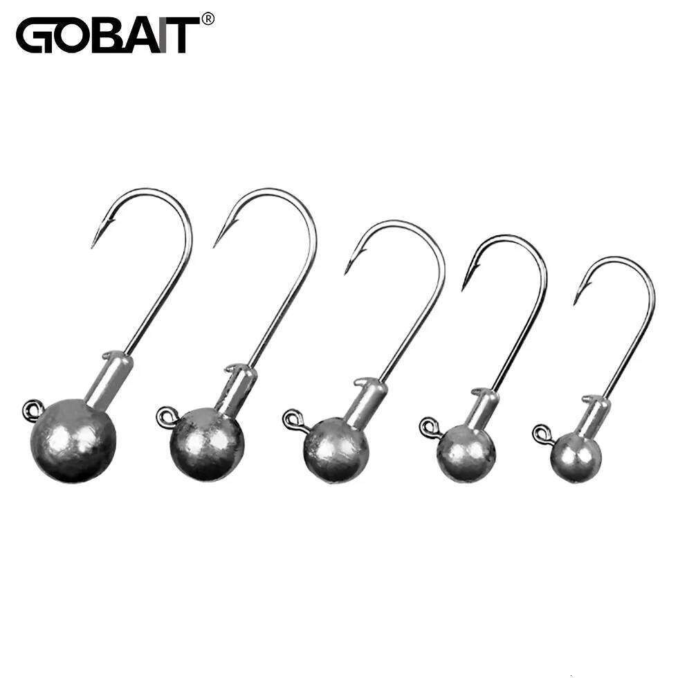 Jig Head Fishing 1g 2g 3g 4g 5g 7g 8g 10g 12g 14g 16g 28g Fishhook for Soft Lure Slow Jigging Bass Rig Cranks Barbed Hook S260305