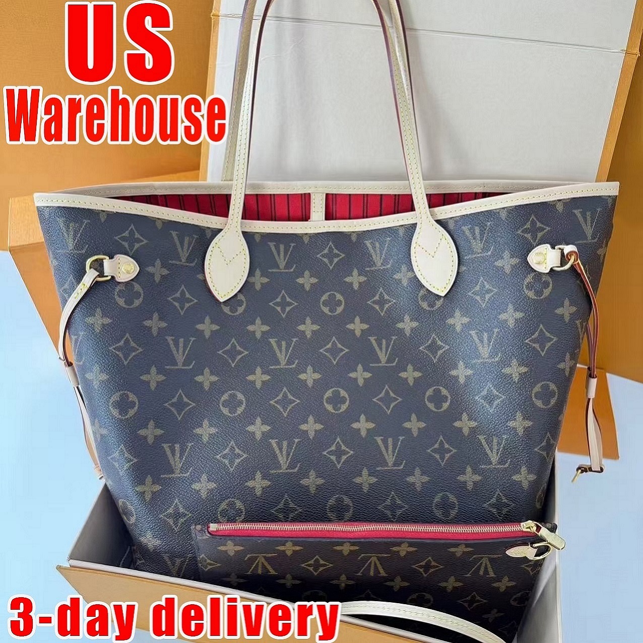 Designer Bag Tote Bag woman large Handbags leather shopping purse Women high quality Luxury Classic Flower Checked Shoulder bag MM size handbags travel bag