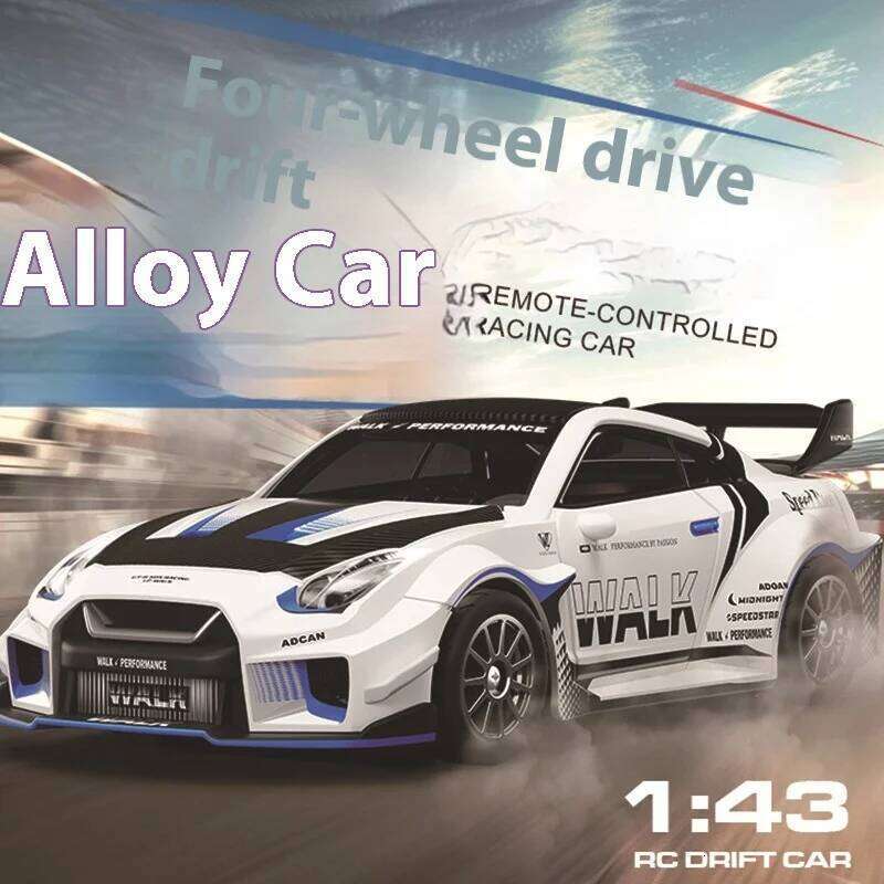 Macro Star D43 Full Proportion Remote Control Drift Car 1:43 Scale Alloy Gyro Four-Wheel Drive Flat Run Luminous Toy Model C260306